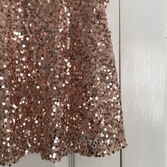 Rose Gold Sequin Tank - Picture 2 of 3